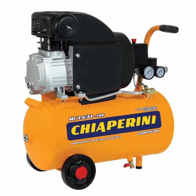 Compressor de Ar 2hp 21 Litros 110v Chiaperini Mc 7.6/21