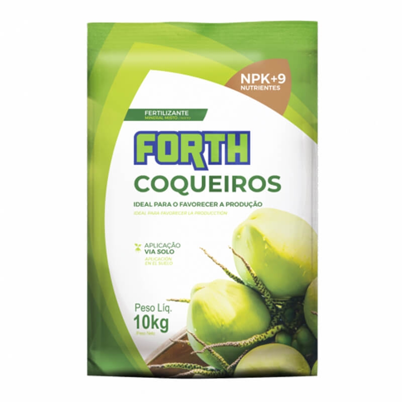 Fertilizante Coqueiros manutenção 10kg Forth