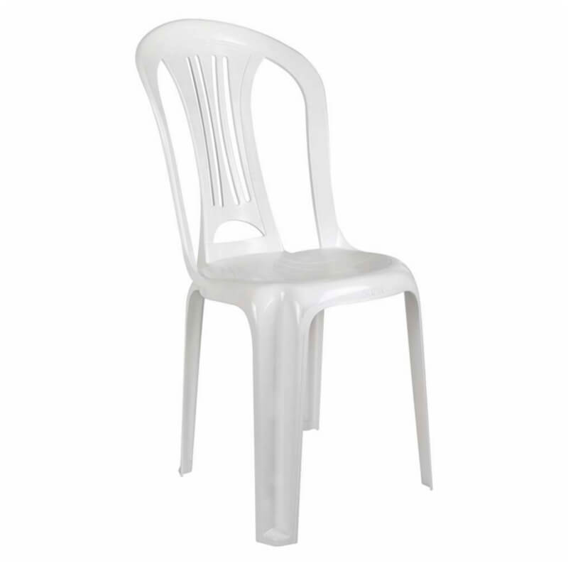 Cadeira Plastica Empilhavel Branca Mor Bistro