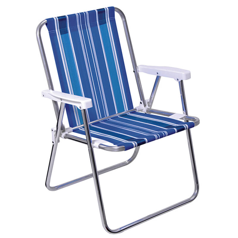 Cadeira de praia alta alumínio Mor 2101
