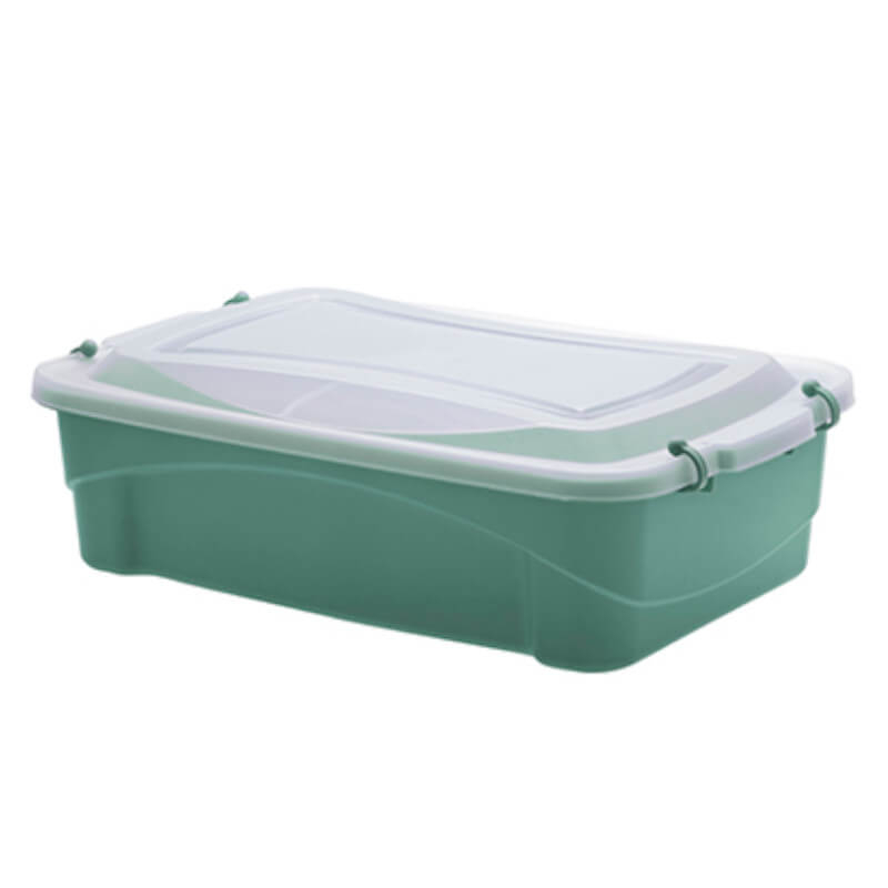 Caixa Organizadora Verde Com Trava Pratic Box 2,5 litros Paramount