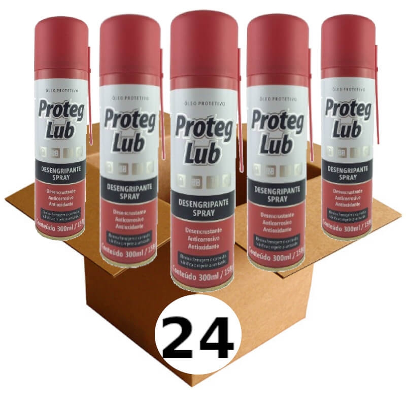 Spray Lubrificante 300ml Baston Proteg Lub Caixa 24 unidades