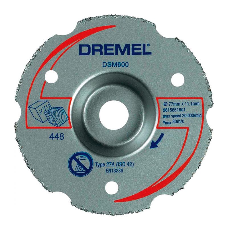Disco de corte metal duro multiuso para Saw Max Dremel DSM600-RW            