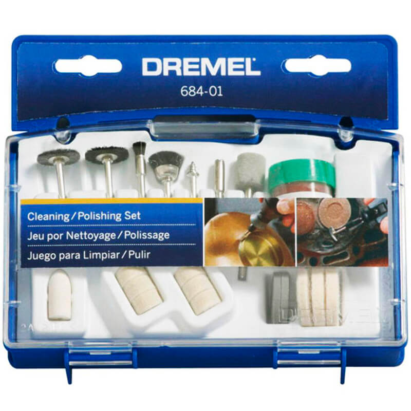 Kit de acessorios para micro retífica com 20 peças Dremel 684-01