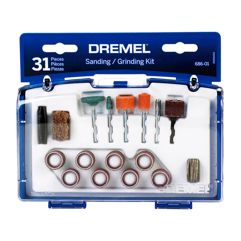 Kit de acessorios para micro retífica com 31 peças Dremel 686-01