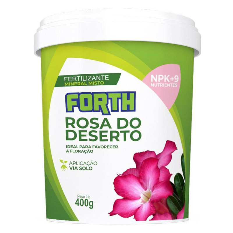 Fertilizante para rosa do deserto 400g Forth