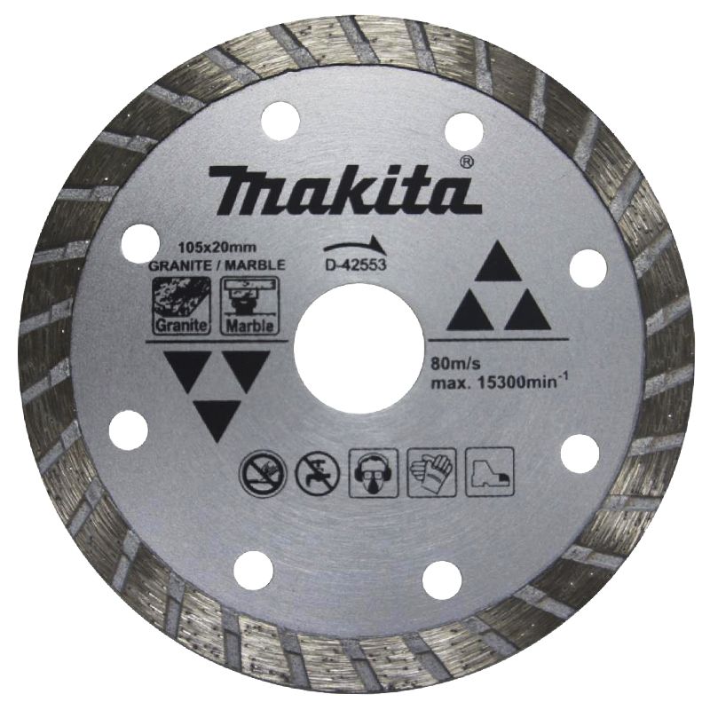 Disco diamantado turbo 105mm Makita Granite/Marble                                   
