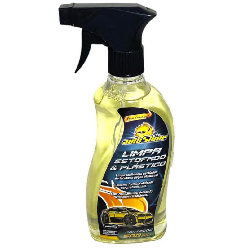 Limpa Estofado e Plastico Spray 500ml Autoshine