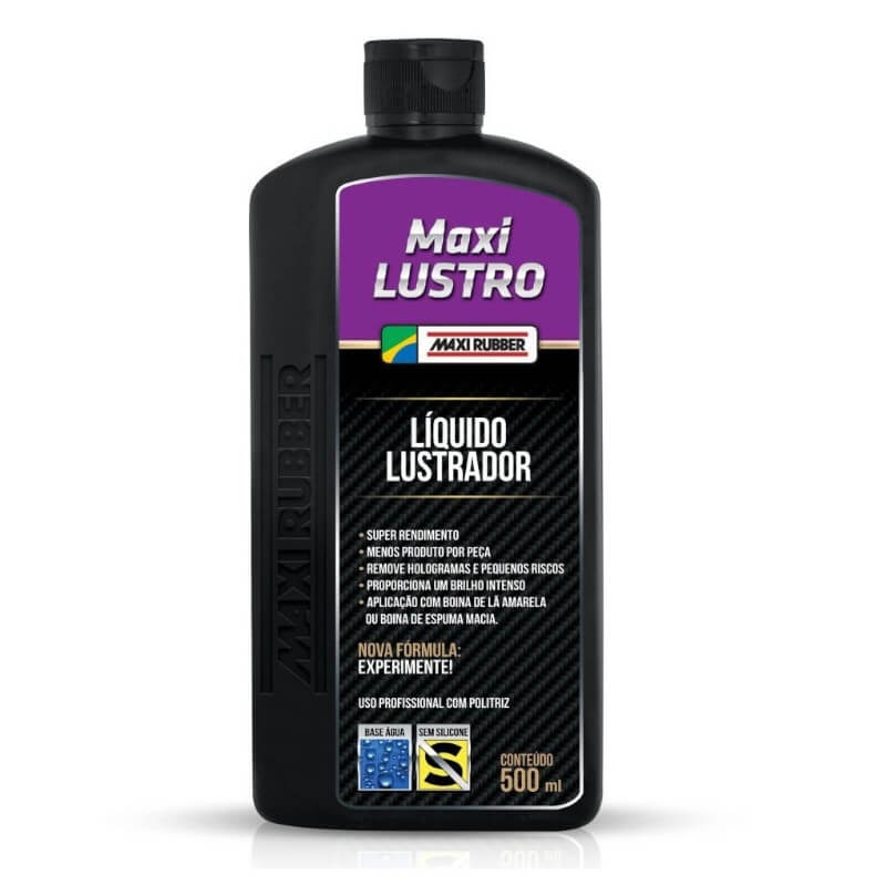 Liquido Lustrador Maxi Lustro 500ml Maxi Rubber                     