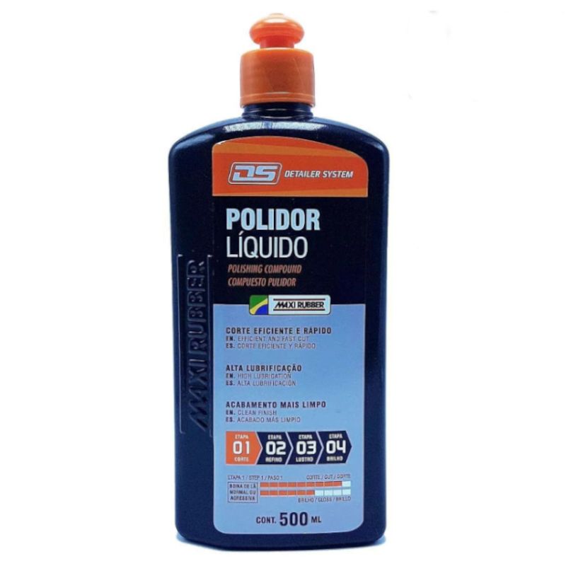 Liquido polidor 500ml Detailer System Maxi Rubber                     