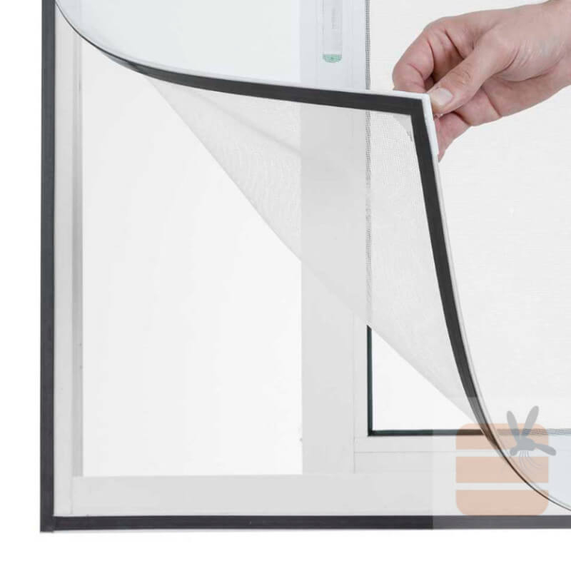 Tela Mosquiteira de Fibra de Vidro Magnética 110x160cm