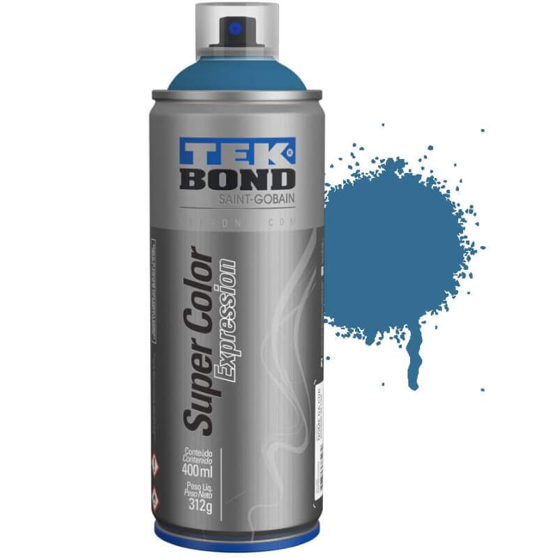 Tinta Spray Azul Royal Fosco Expression Tek Bond