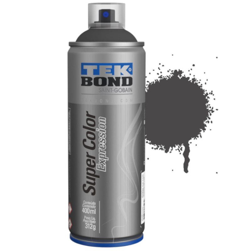 Tinta Spray Preto Fosco Expression Tek Bond