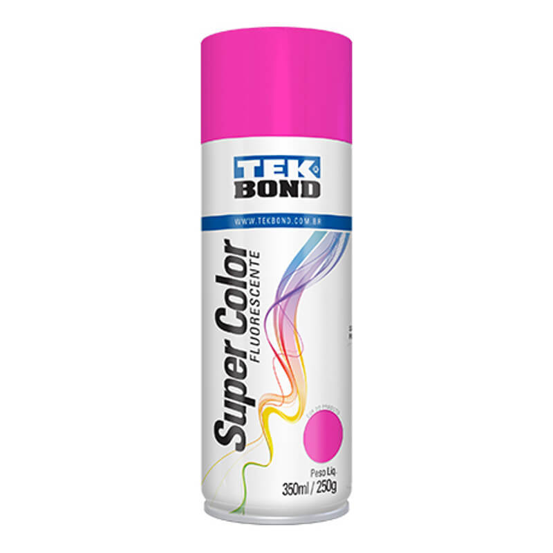 Tinta Spray Rosa Fluorescente Tek Bond